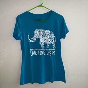 Elephant print short sleeve